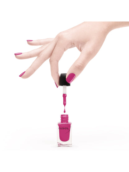 Premium Nail Lacquer, Fiesta - 002, Hot Pink Creme Nail Polish