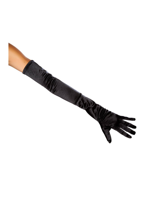 Elegant Stretch Satin Gloves Costume