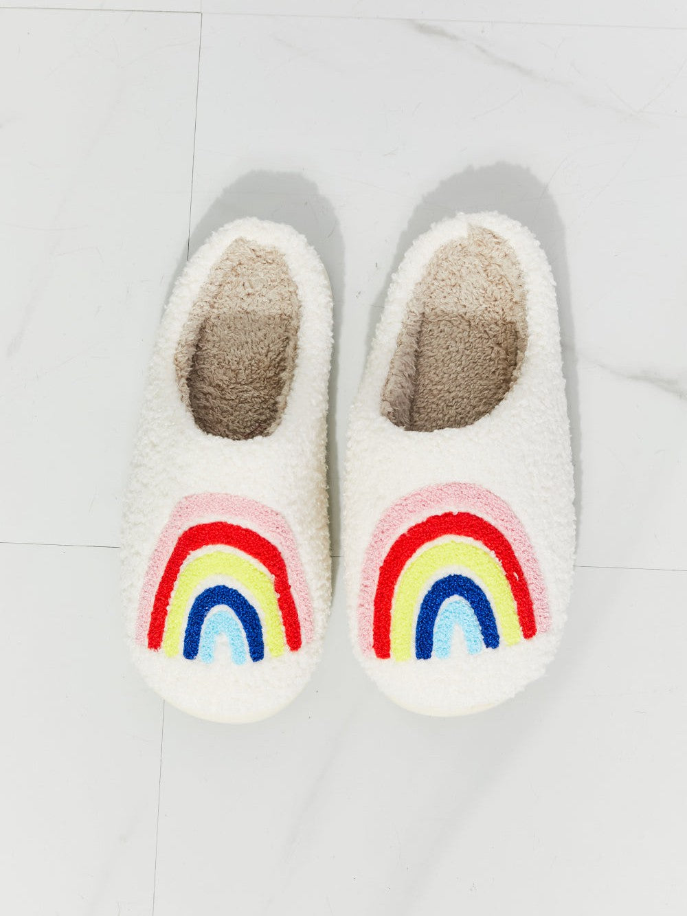 MMShoes Rainbow Plush Slipper