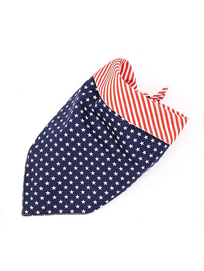 Patriotic Reversible Bandana for Large and Small Dogs