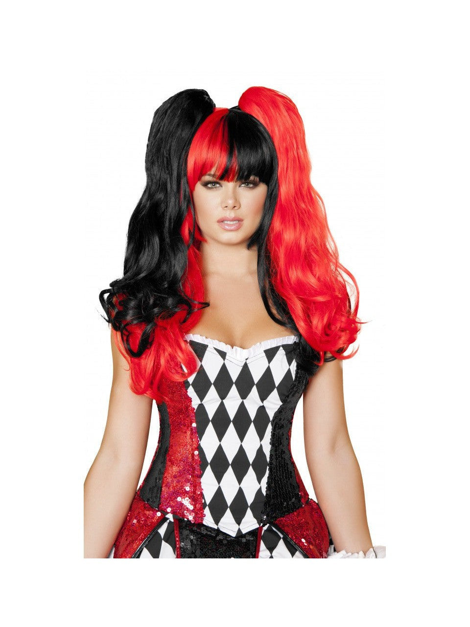 WIG101 Black Red Wig - Roma Costume Accessories - 1