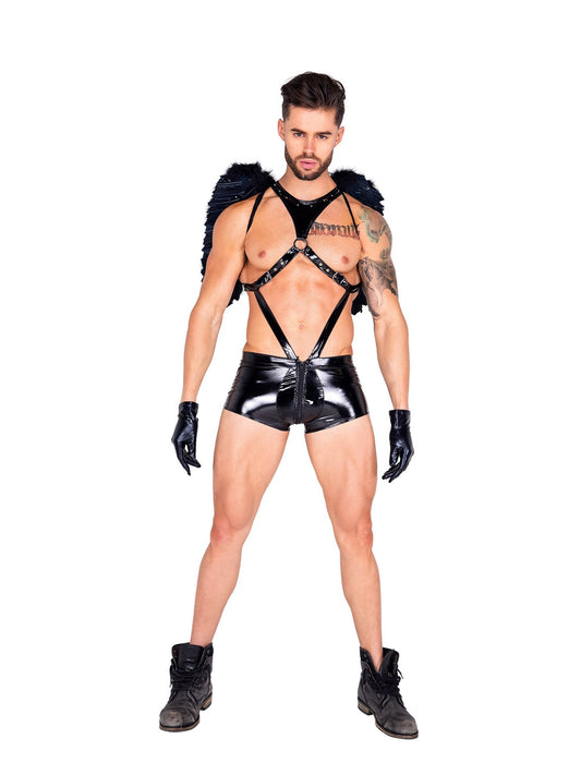 Dark Angel Buckled Vinyl Costume