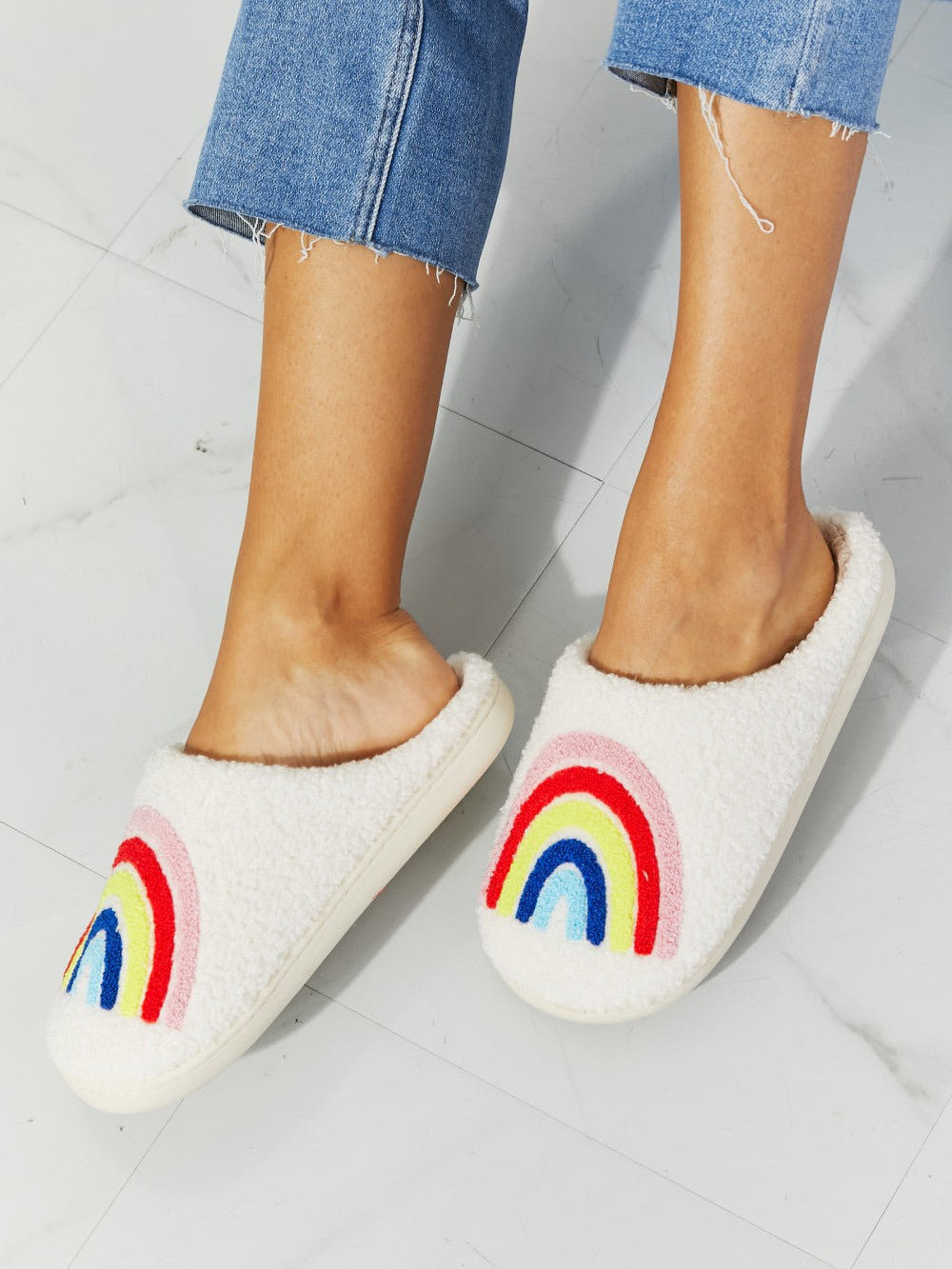 MMShoes Rainbow Plush Slipper