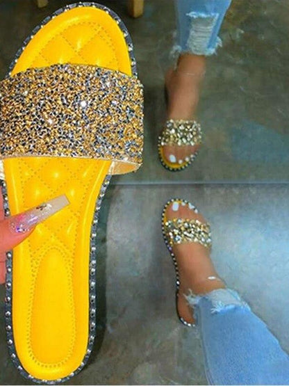 Bling Bling Flats Summer Slippers