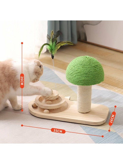 Pet Tree Scratching Post With Toy