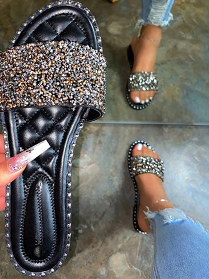 Bling Bling Flats Summer Slippers