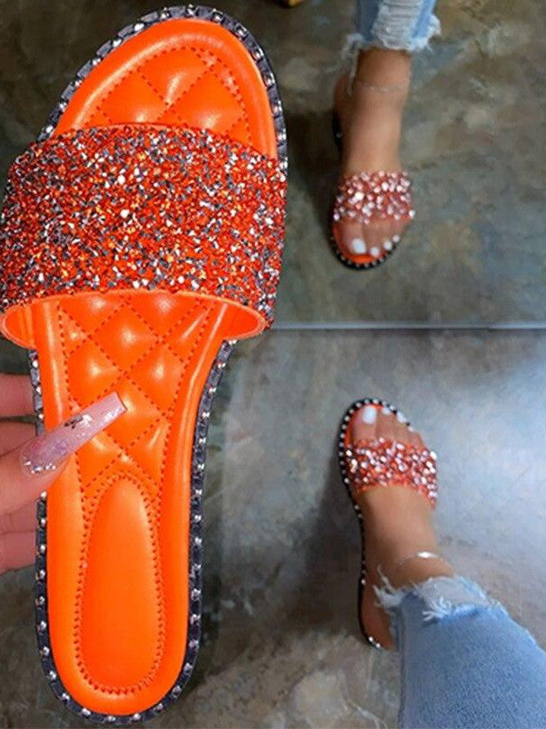 Bling Bling Flats Summer Slippers