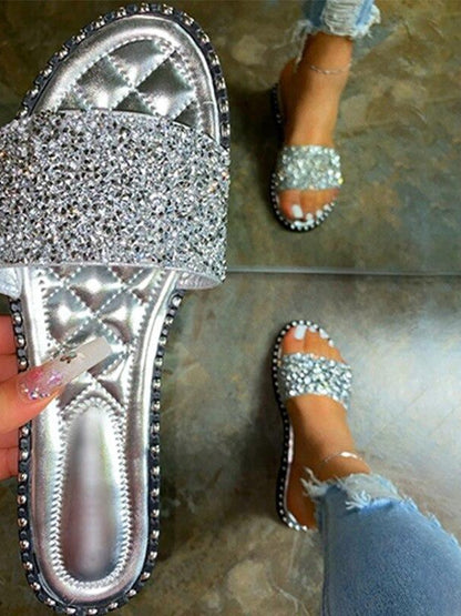 Bling Bling Flats Summer Slippers