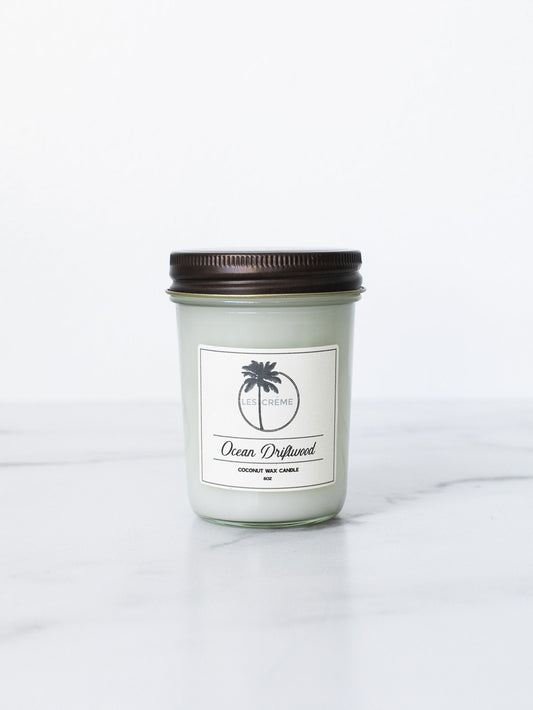 Ocean Driftwood Scent Coconut Wax Candle