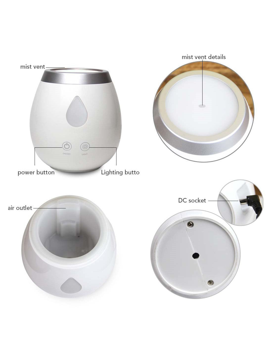 7 LED Color Ultrasonic Aroma Diffuser