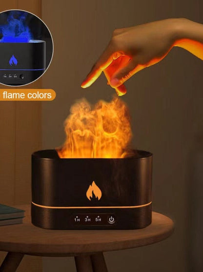 Essential Oil Diffuser With Flaming Effect And Timer