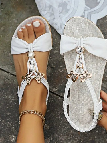 Rhinestone Metal Fashion Sandals