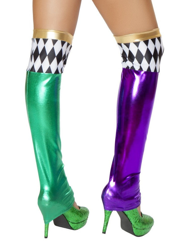 Vibrant Green/Purple Jester Costume