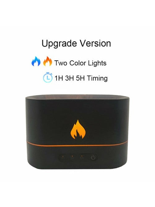 Essential Oil Diffuser With Flaming Effect And Timer