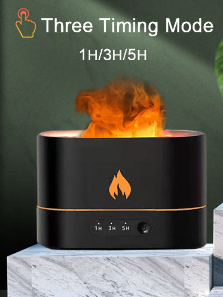 Essential Oil Diffuser With Flaming Effect And Timer