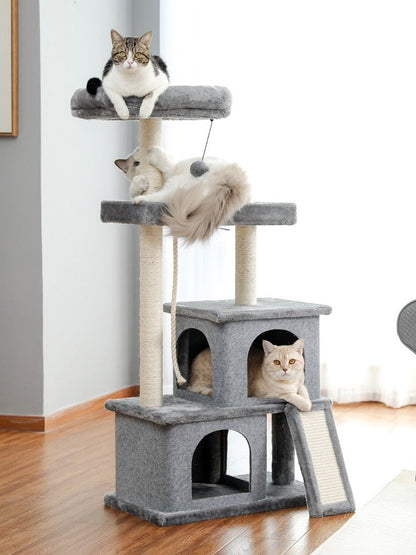 Cat Tree Entertainment Tower with Stairs