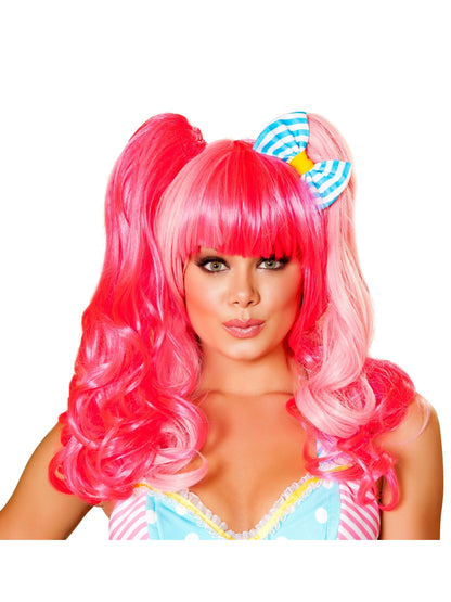 Vibrant Pink Costume Wig