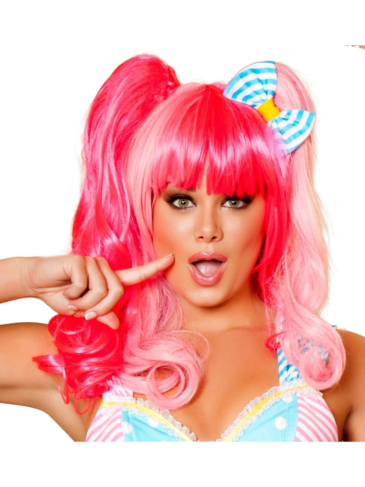 Vibrant Pink Costume Wig