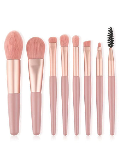 8-piece Makeup Brush Set Portable Travel Set Soft Hair Makeup Brush