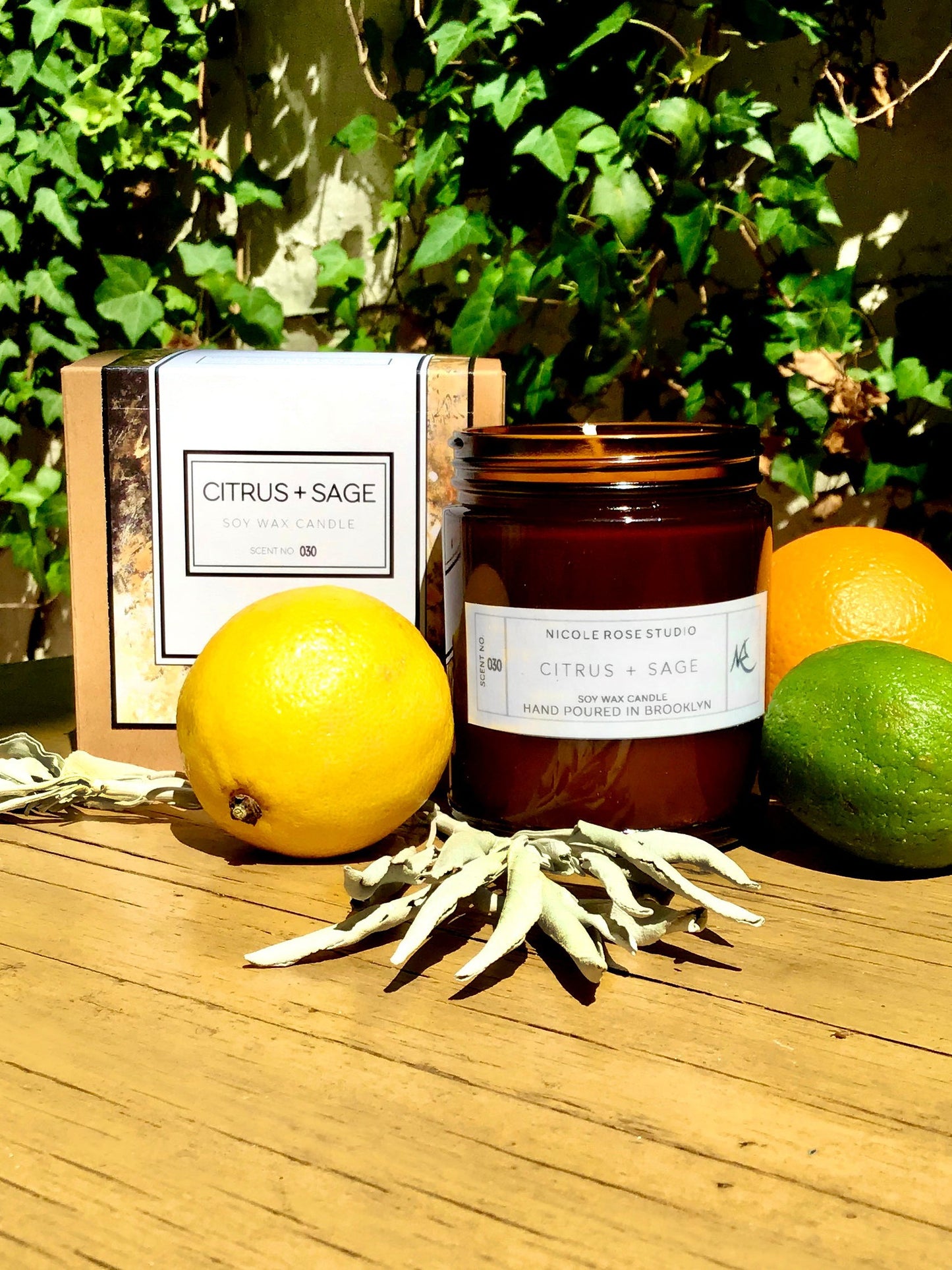 Citrus + Sage Soy Wax Candle