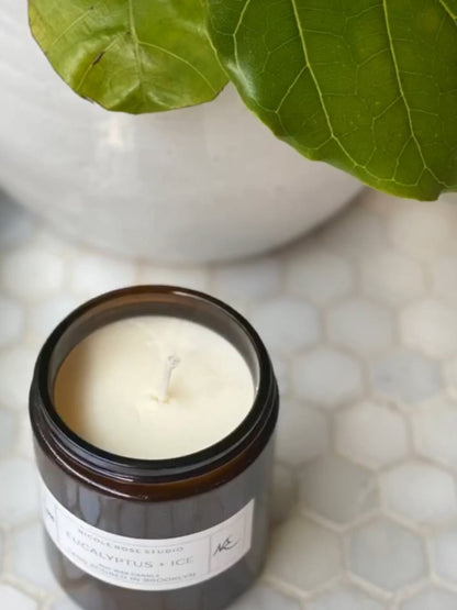 Eucalyptus + Ice Soy Wax Candle