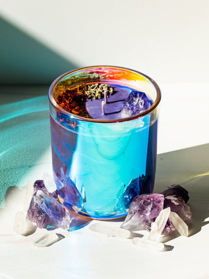 Vegan Soy Crystal Affirmation Candle | I AM