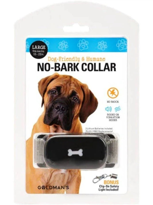 Goldman's No-Bark Training Dog Collar Friendly and Humane - Size Large