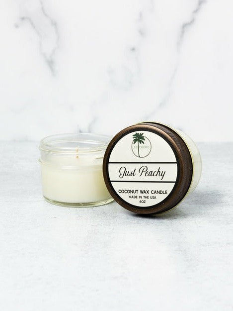 Just Peachy Scent Coconut Wax Candle