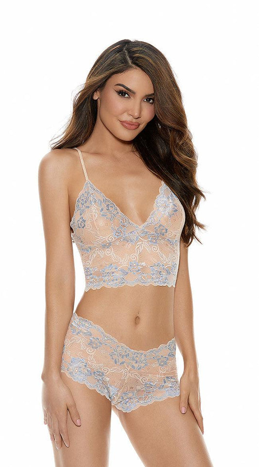 Two Tone Lace Cami Set