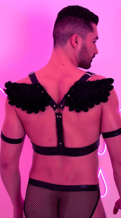 Furry Angel Wing Harness