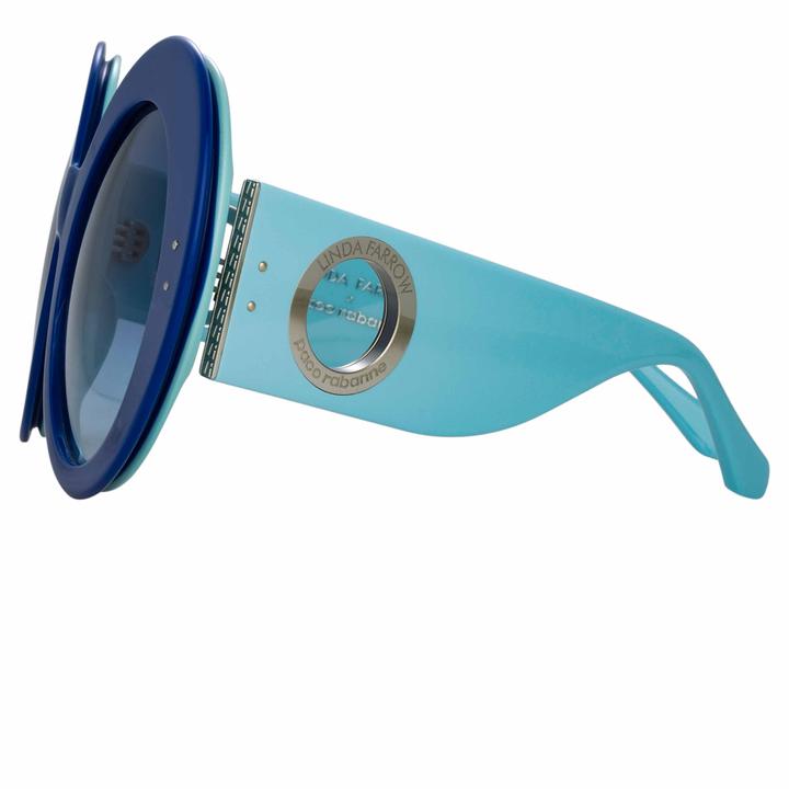 Paco Rabanne Donyale Óculos de Sol Oversized - Azul