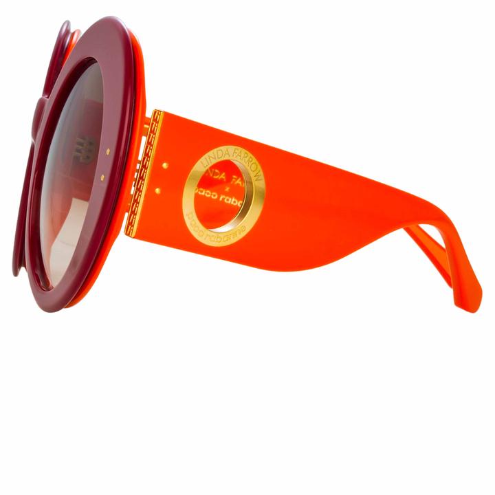 Paco Rabanne Donyale Óculos de sol grandes - Vermelho