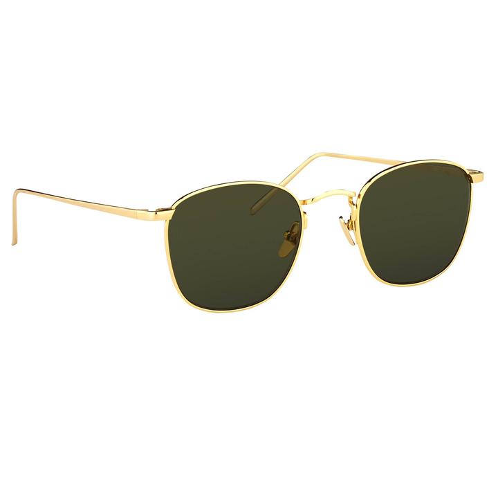 Simon C5 Square Sunglasses - Yellow Gold/ Light Gold