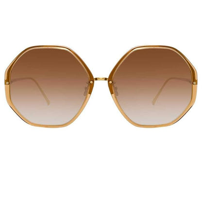 Alona Oversized Sunglasses - Brown