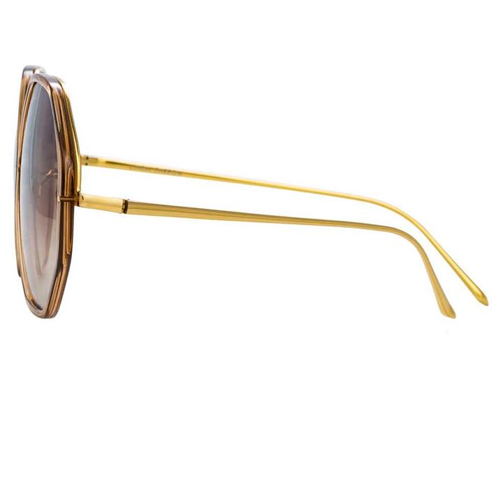 Alona Oversized Sunglasses - Brown