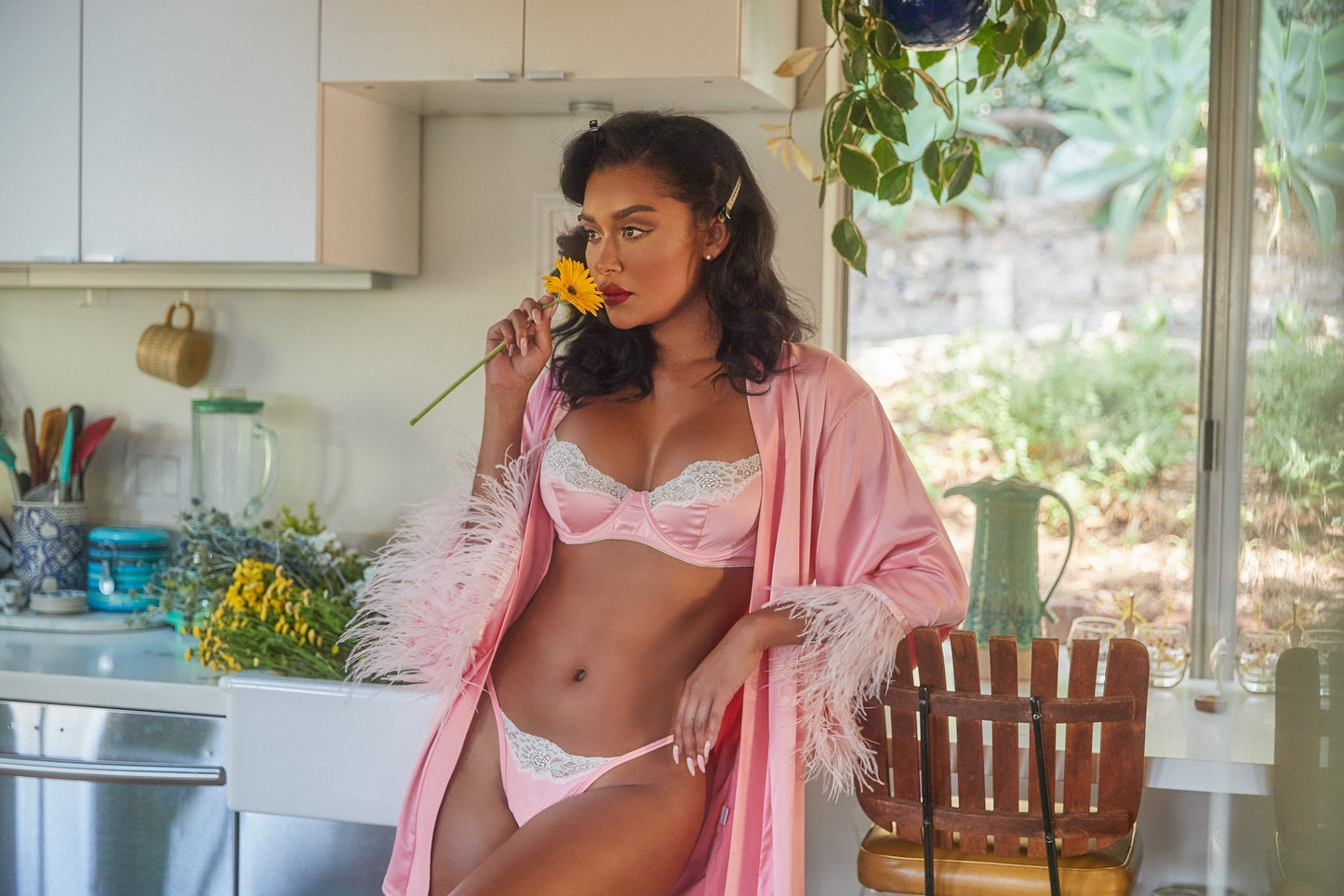 Carolina Dream Satin Robe