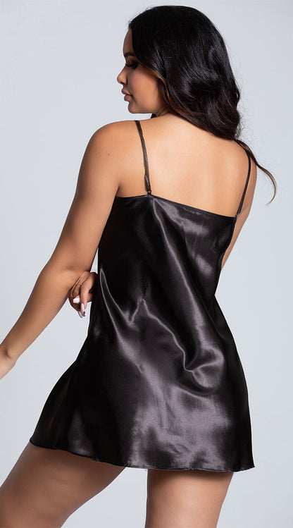 Midnight Satin Chemise