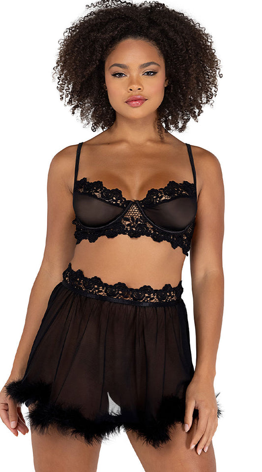 Conjunto de bralette Don't Be Mesh