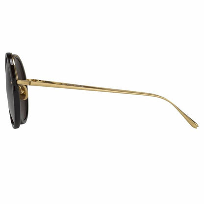 Tracy C11 Round Sunglasses - Black